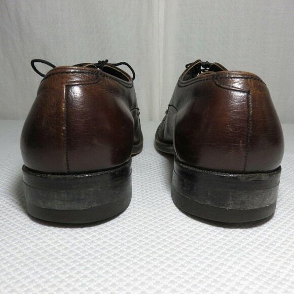 Freeman Free-Flex Mens Dress Oxford Shoes Size 8 EE Extra Wide Brown Leather - Picture 4 of 11